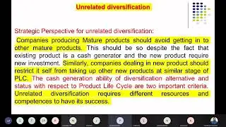 Unrelated Diversification
