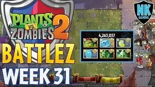 ✅ PvZ 2  - Battlez - Jade League - Week 31 Battles 6-10 + 4.2 Million Score!