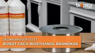 S&aring;dan bruger du et rundt CACH Fires rundt bioethanol brandkar