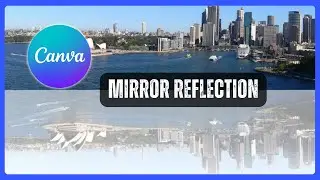 Как создать зеркальное отражение в Canva