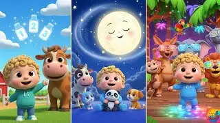 🎵 Melo&rsquo;s Fun Animal Songs | Moo Moo Brown Cow, Shiny Moon & Disco Night 🐄&rdquo;#kidssongs #nurseryrhymes