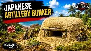 WW2 Japanese Log Bunker (1:72 Scale) | Cast Resin Model for Tabletop Gaming Dioramas