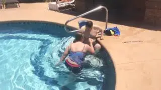 Using a Bath Lift To Get Out of the Pool!