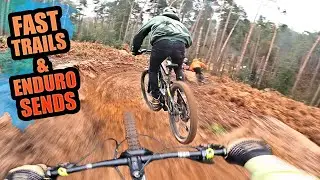 FAST MTB TRAILS AND ENDURO BIKE SENDS AT WOBURN BIKE PARK!