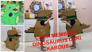 Cara Membuat Dinosaurus Dari Kardus - How To Make Dinosaur From Carton