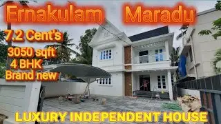7.2 Cent's 3050 sqft brand new 4 bhk luxury independent house for sale ₹ 2.4 Cr at #maradu