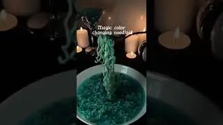 Halloween color changing noodles