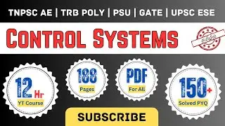 Control Systems Full Subject PYQ in 12 Hours | One Shot Video -1 I TNPSC AE, TRB Poly, ESE & GATE