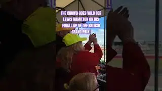 The CROWD goes WILD for LEWIS HAMILTON on the final lap of British Grand Prix! #shorts #formula1 #f1