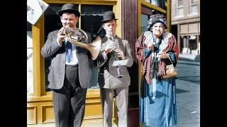 Laurel & Hardy - YOU'RE DARN TOOTIN 1928 EFX Colorized