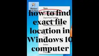 Open Find File Location Folder that a Shortcut Points to in Windows