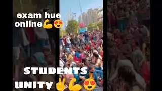 gurugram University student protest for online exam || gurugram University protest on 22feb 2022||