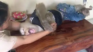 Little Jason Upset Provoke To Let Mom Touch Him
