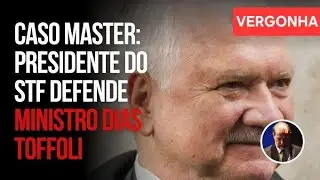 CASO MASTER: Edson FACHIN presidente do STF, sai em defesa de DIAS TOFFOLI.