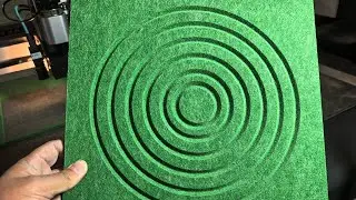 Pneumatic Dual V-Groove Tool for 9mm Acoustic Panels | 2X Faster Circular V-Grooving | AMOR CNC
