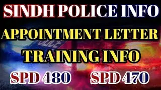 Appointment Letter Update | SPD 480 |. Latest Update In Sindh Police Jobs.
