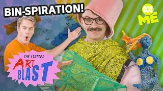Rubbish art&hellip; Literally! Art made from old garbage! | Art Blast