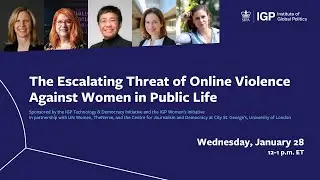 The Escalating Threat of Online Violence Against Women in Public Life