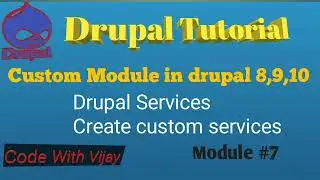 Create Custom Services Drupal 10 @codewithvijay7325