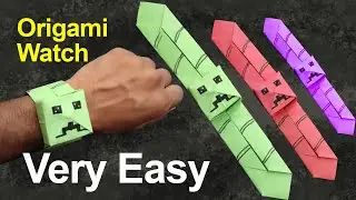 Origami Paper Folding Wrist Watch ⌚ Is This Really Just Paper? Origami Watch Tutorial | DIY Crafts