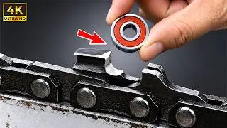 How to Sharpen a Chainsaw Blade in Just 10 Seconds! The Easiest Method for Sharpening a Chainsaw Bla