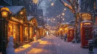 Snowfall Street Jazz ❄️ Smooth Urban Jazz Music for Winter City Atmosphere