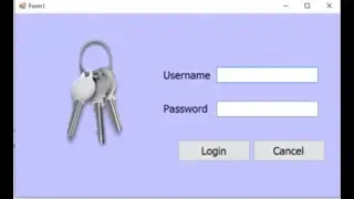 Login Form in C# windows form application with SQL database in Visual Studios.
