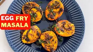 Egg Fry Masala | Egg fry Andhra style | Fried Boiled Eggs