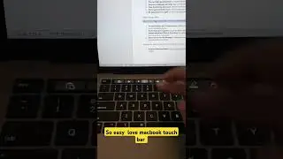 macbook pro easy touch bar ms word #apple
