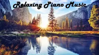 Mountain Lake Sunset - Relaxing Piano Music, Sleep Music, Stress Relief, Wave Sounds