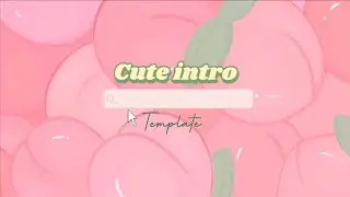 cute intro template Peach Theme (no text)
