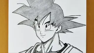 How to Draw Goku from Dragon Ball | Easy Pencil Art for Beginners | Goku Pencil Art Tutorial