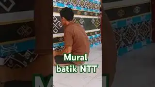 Mural batik NTT #art #drawing #viralvideo