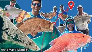 Anna Maria Island Epic! FULL SEND Snapper & Grouper Catch, Clean, Cook (Insane Florida Fishing!)