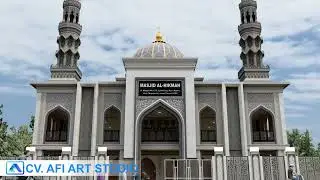 DESAIN MASJID MEWAH (DESAIN  RENOVASI) MOJOKERTO