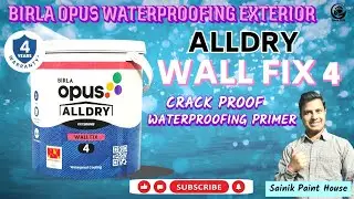 Birla Opus ALLDRY WALL FIX 4 CRACK PROOF || SainikPaintHouse || How To Use & benefits Wall fix 4 ?