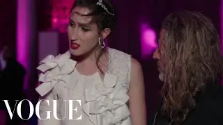 Model Anna Cleveland Shows Off Her Stunning Comme des Garcons Dress | Met Gala 2017