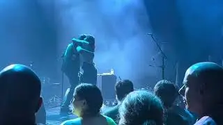 Bob Nastanovich dancing with fans during &ldquo;We Dance&rdquo; Pavement in Iceland 7/27/23