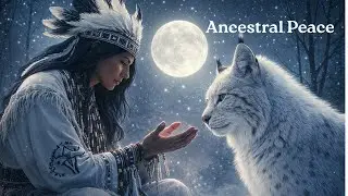 Supernatural Bond | Native American & The Sacred White Wolf Under Stars