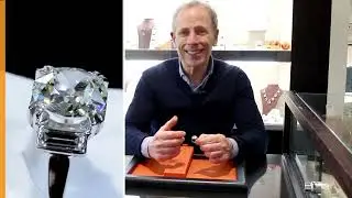 Old European Round Cut Diamond Engagement Ring with Baguette Diamonds