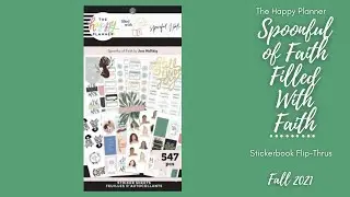 Spoonful of Faith-Filled With Faith | Sticker Book Flip-Thru | The Happy Planner | Fall 2021