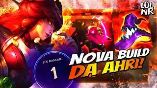 RANK 1 - AHRI TA MUITO FORTE COM O NOVO ITEM!! LOL WILD RIFT
