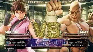 Street Fighter V Ranked Match #512 Sakura vs Sagat