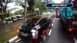 Impatient driver
