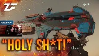 Star Citizen CRAZY stream sniper hijacked NPC ship