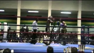 2011, Mauritius Tour: Johnathan Hartwell fighting full contact, low kick Kickboxing.