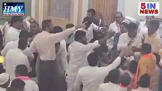 BREAKING NEWS : CLASH BETWEEN AIMIM AND BJP CORPORATORS AT GHMC COUNCIL