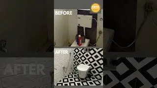 Washroom Makeover. Before and After #beautification #budgetfriendly #homebeautification #beforeafter