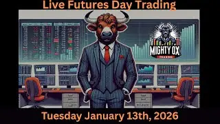 Live #trading  the #Futures Market Tuesday, January 13th, 2026