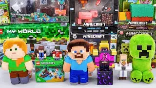 Minecraft Movie Toy Collection Unboxing | LEGO MINECRAFT | Creeper and Steve | Toy Review